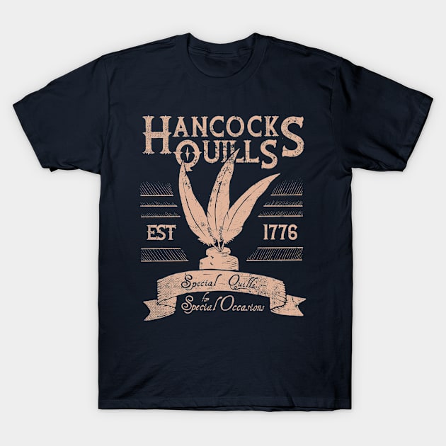 Hancocks Quills T-Shirt by transformingegg